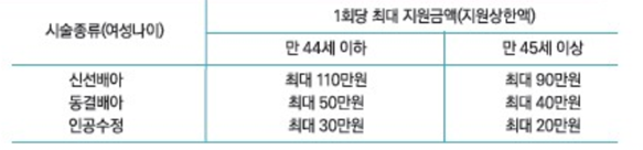 시험관 시술 비용