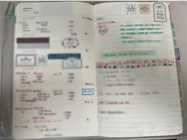 식이장애 기록